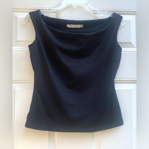 SUSANA MONACO Womens Top Size M Sleeveless Blouse Black Office Work Casual Basic